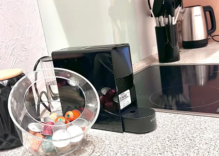 90qm Designerwohnung Mit Kueche Und Jacuzzi In Do-city Apartmán *